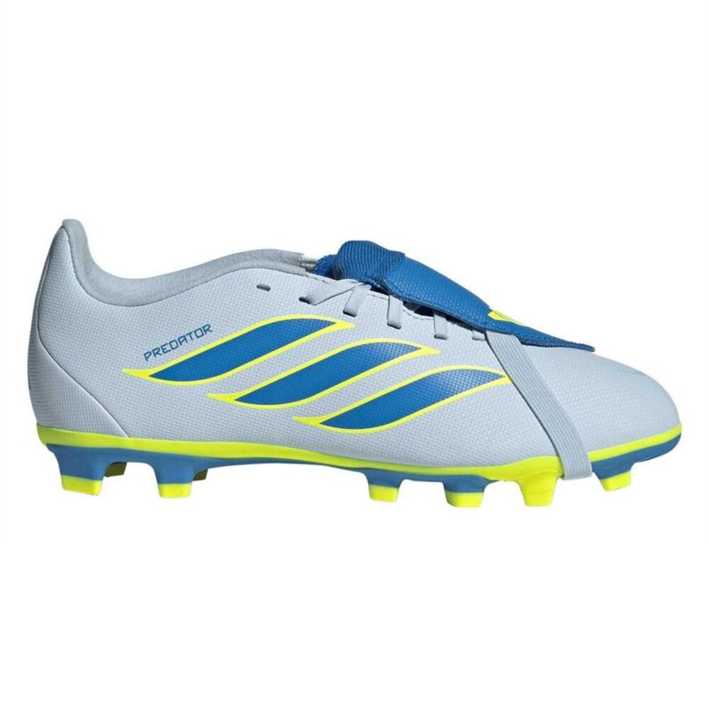 Predator Childrens/Kids Fold Over Folded Tongue Firm Ground Football Boots / Blu